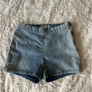 Women’s Free People High Waist No Pockets Denim Shorts Size W 25